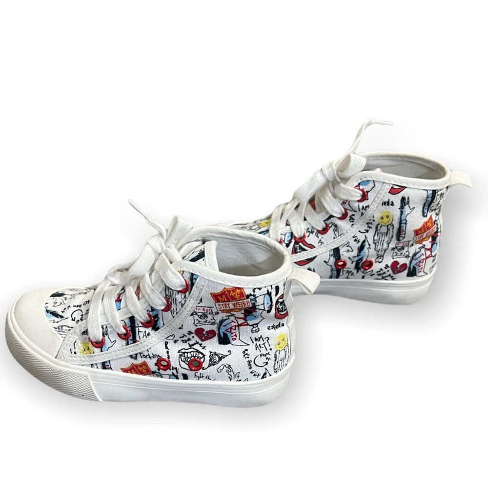 Disney Cruela Canvas Hightop Sneakers - Size 11 - Picture 7 of 9